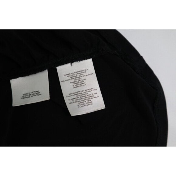 Nine West Women's Black Sleeveless Saleha Rached V-Neck Top Size Medium - Picture 8 of 13